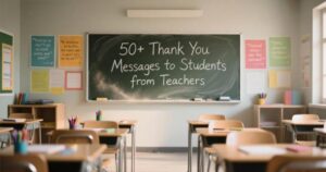Heartfelt thank you messages to students from teachers to express gratitude, appreciation, and encouragement.