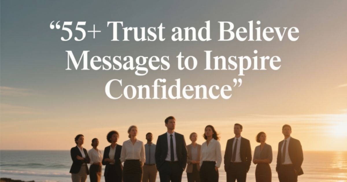 Collection of 55+ trust and believe messages to inspire confidence in love, friendship, and relationships