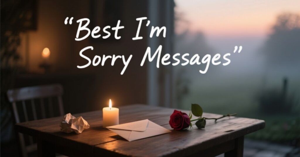 Best I’m sorry messages to express sincere apology and love, touching her heart and asking for forgiveness.