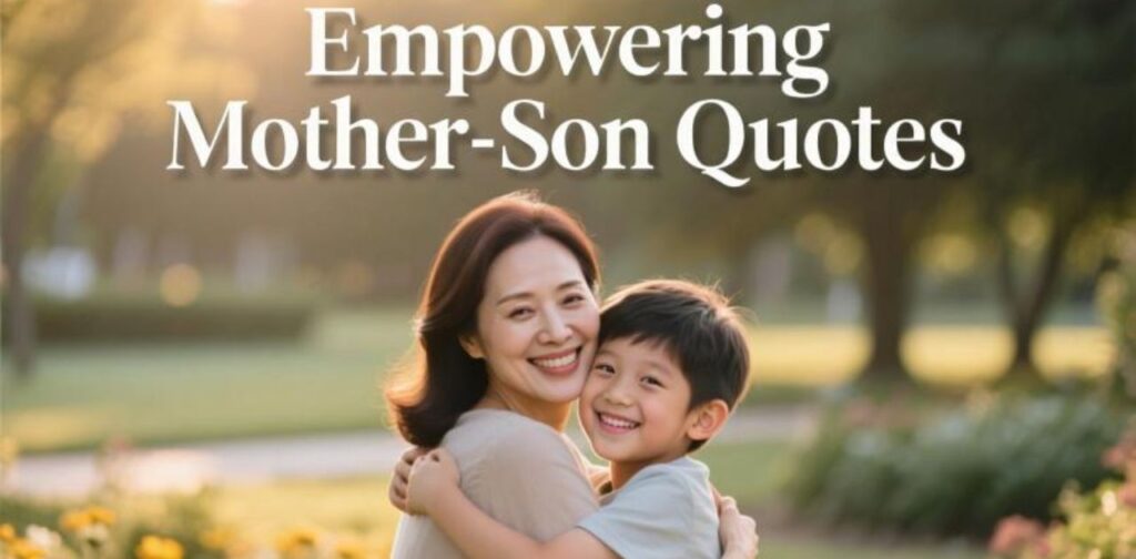 Empowering mother-son quotes to inspire confidence, love, and the strong bond between mom and son.