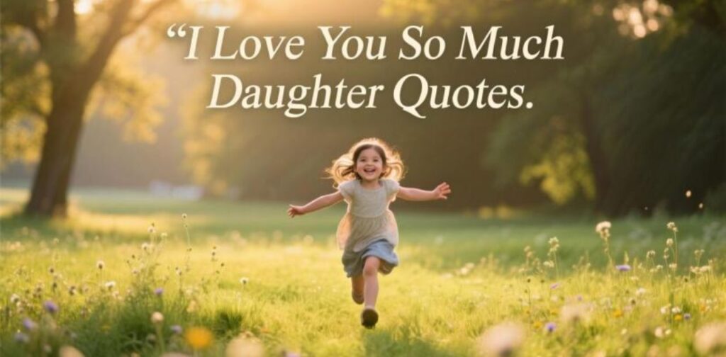 I love you so much daughter quotes to express deep love, care, and the unbreakable parent-child bond.