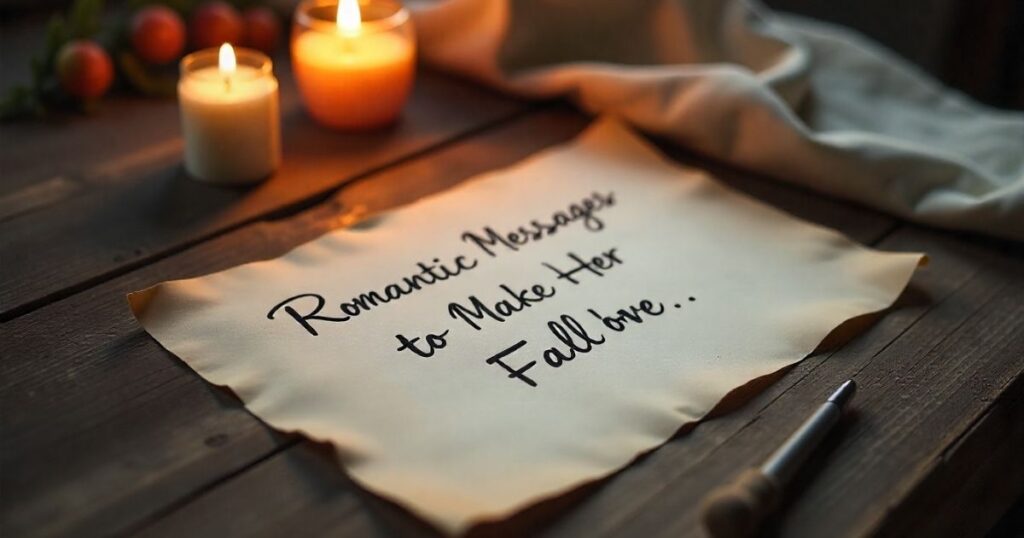 Romantic messages to make her fall in love and feel cherished with heartfelt words.