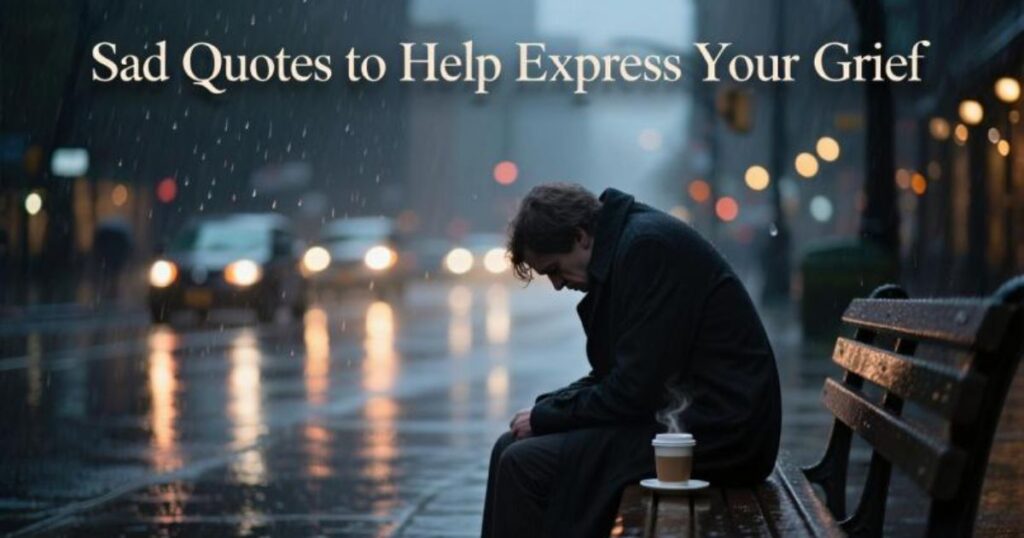 Sad quotes to help express your grief, pain, and emotions during loss and sorrow.