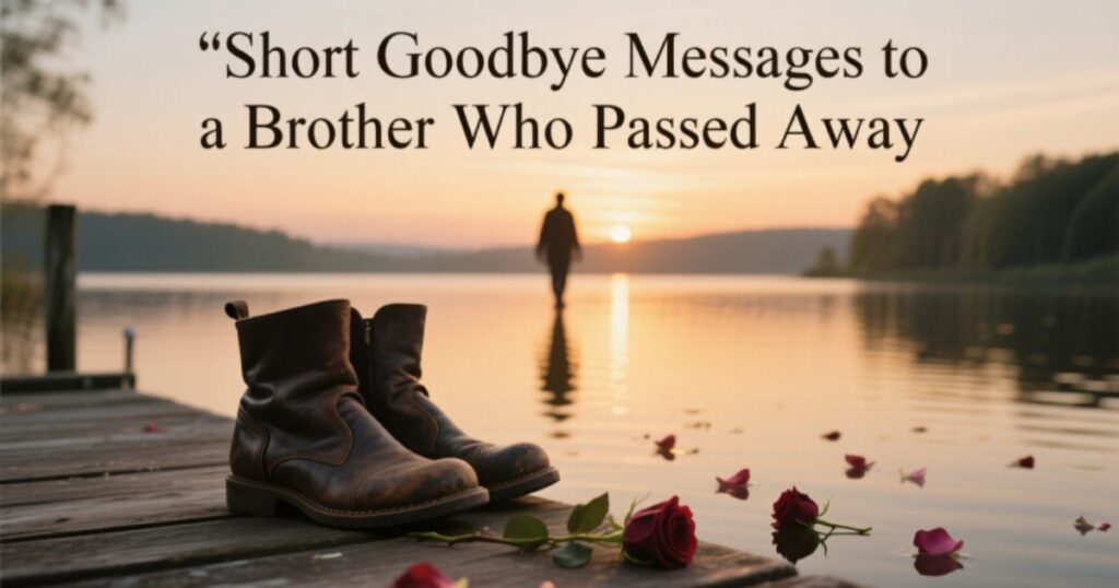 Short goodbye messages to a brother who passed away with love, remembrance, and deep emotions.