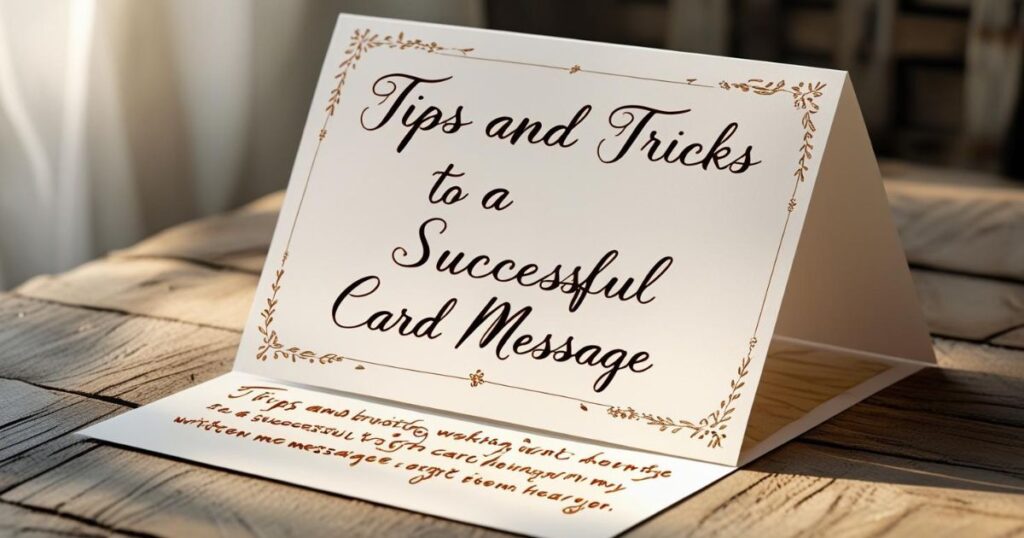 Tips and tricks to write a successful card message that is thoughtful and meaningful.