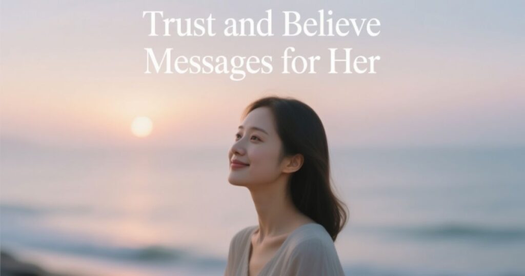 Heart-touching trust and believe messages for her to inspire love, loyalty, and confidence