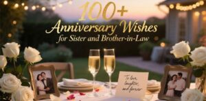 Collection of 100+ heartfelt and unique anniversary wishes for sister and brother-in-law to celebrate their special day with love and joy.