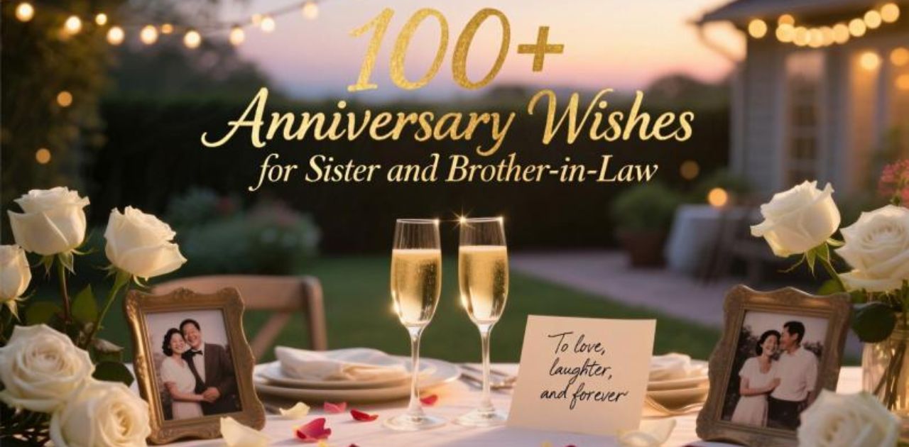 Collection of 100+ heartfelt and unique anniversary wishes for sister and brother-in-law to celebrate their special day with love and joy.