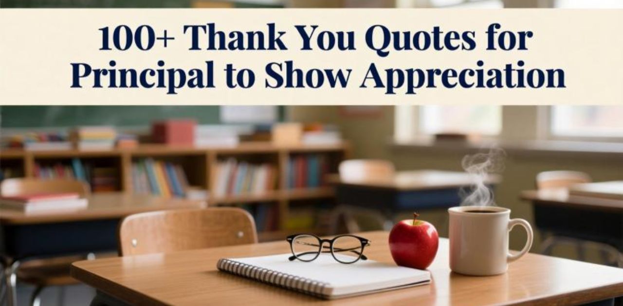 100+ Thank You Quotes for Principal to Show Appreciation – heartfelt gratitude and appreciation messages for school principals