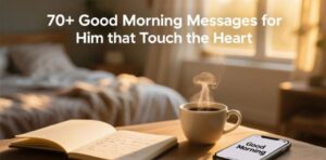 Heart-touching Good Morning Messages for Him to express love and affection.