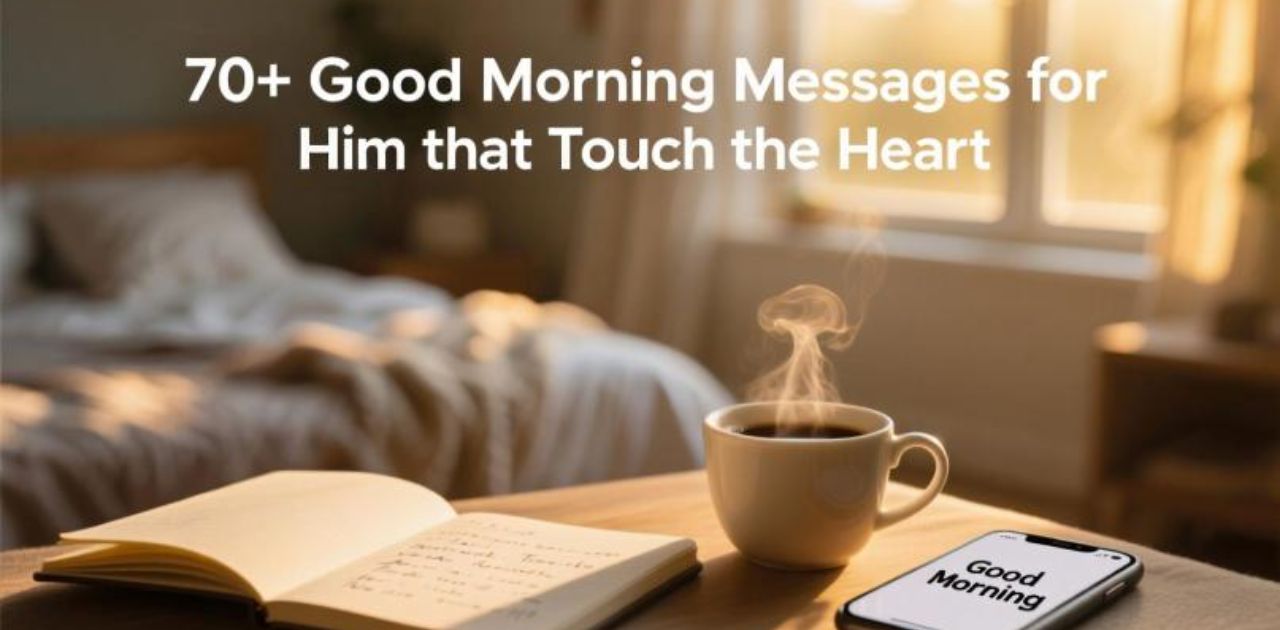 Heart-touching Good Morning Messages for Him to express love and affection.