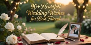 Heartfelt wedding wishes and messages for your best friend – discover 90+ touching, meaningful, and beautiful wedding greetings to celebrate their special day.