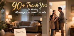 Heartfelt thank you for having us messages – 90+ sweet words of gratitude and appreciation.