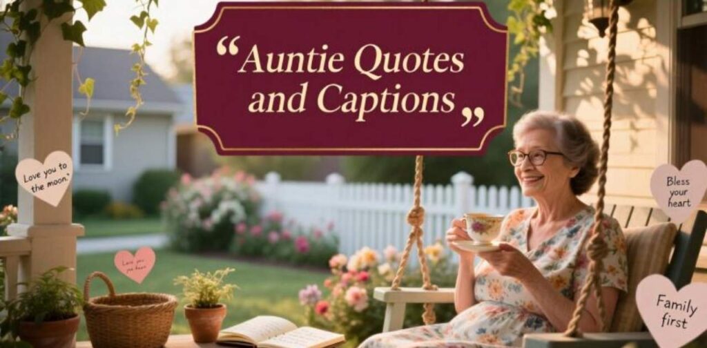 Heartwarming and fun auntie quotes and captions to express love, care, and special moments with your aunt.