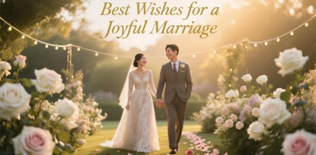 Heartfelt best wishes for a joyful marriage filled with love, happiness, and togetherness.