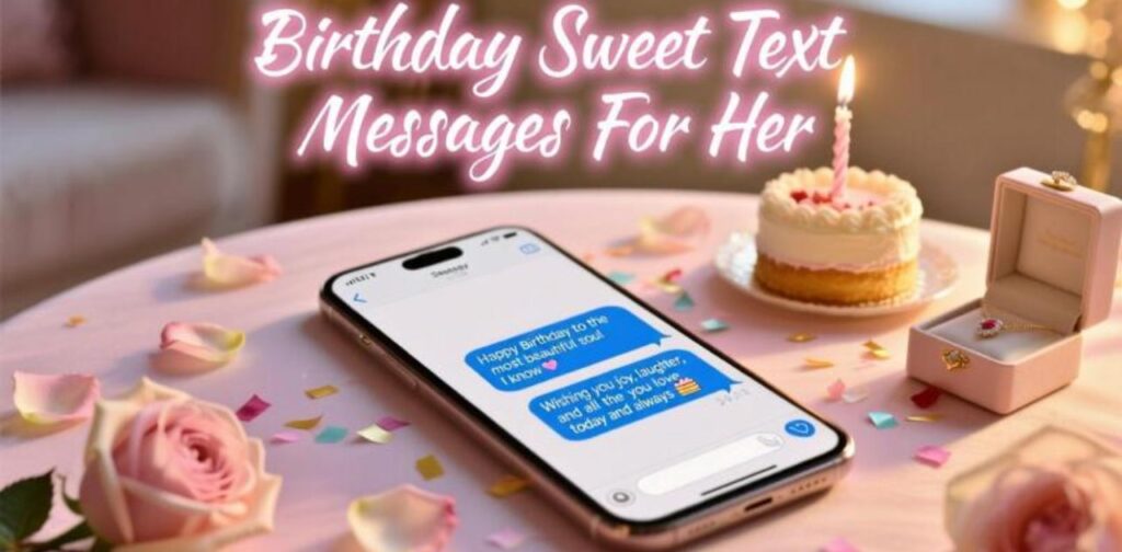 Heartfelt and Sweet Birthday Text Messages for Her to Make Her Feel Special.