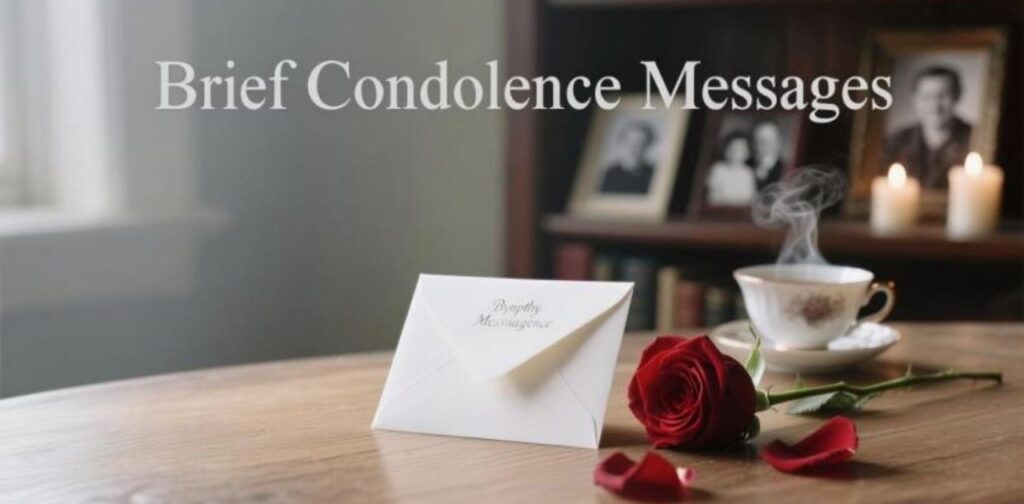 Brief condolence messages offering comfort and sympathy to express heartfelt support during times of loss.