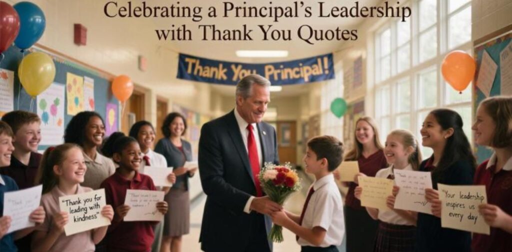 Thank you quotes celebrating a principal’s leadership and guidance.