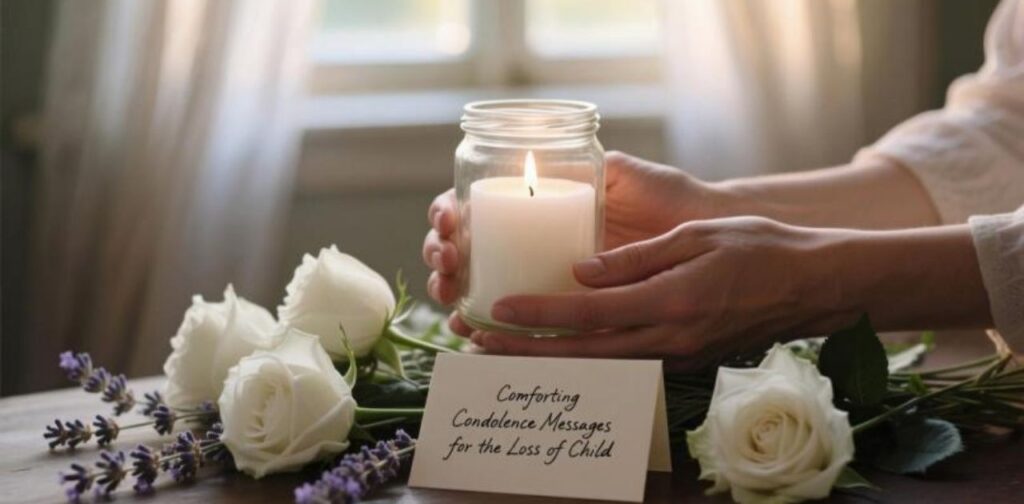 Heartfelt and comforting condolence messages to support grieving parents coping with the loss of a child.
