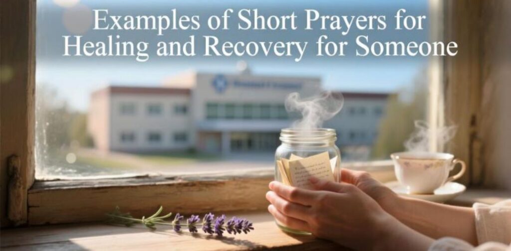 Examples of short prayers for healing and recovery to bring comfort, hope, and strength for someone in need.