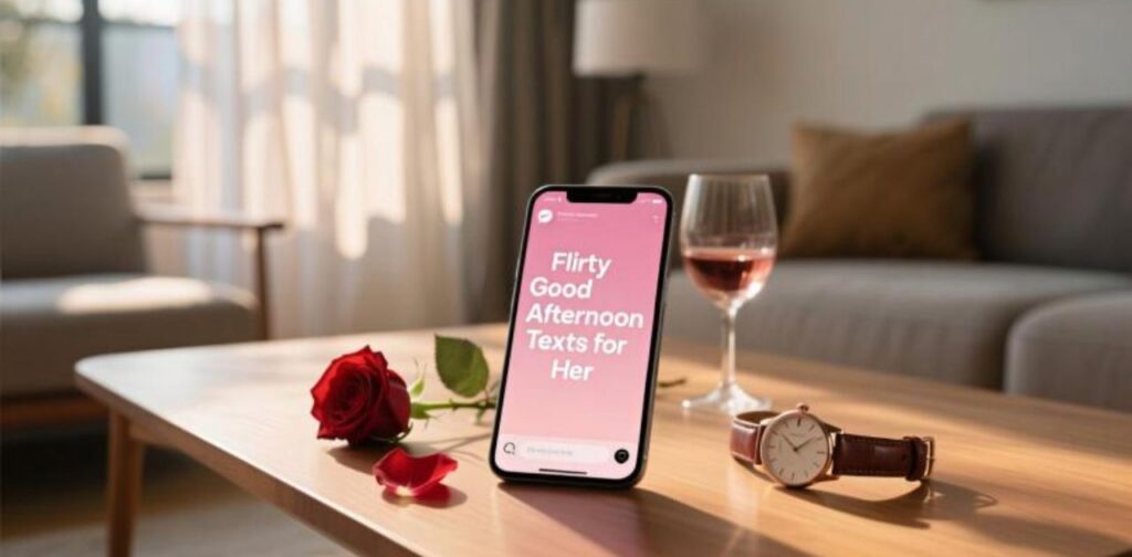 Romantic and flirty good afternoon texts for her to make her smile and feel special during the day.