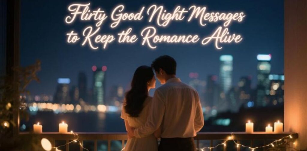 Flirty good night messages to keep the romance alive and make your partner feel special with love-filled bedtime wishes.