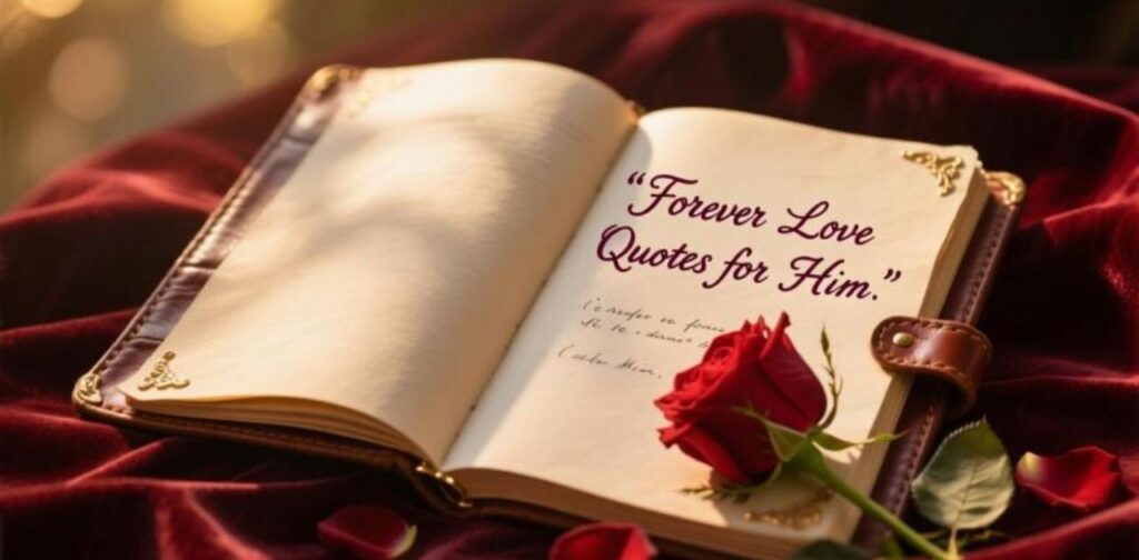 Forever love quotes for him – romantic words of eternal love, deep devotion, and heartfelt commitment.