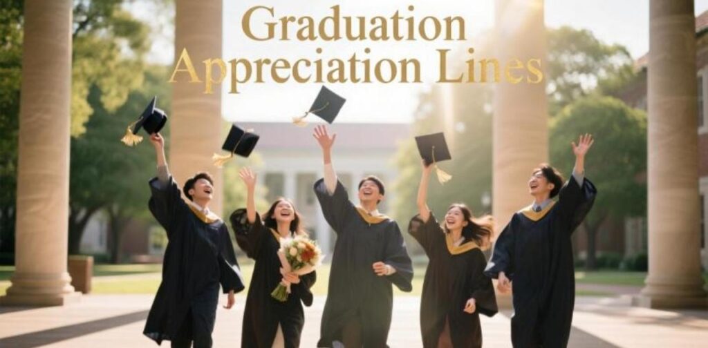 Heartfelt graduation appreciation lines to thank teachers, mentors, and loved ones for their support and guidance.