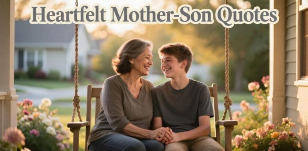 Heartfelt quotes celebrating the love and bond between a mother and her son.
