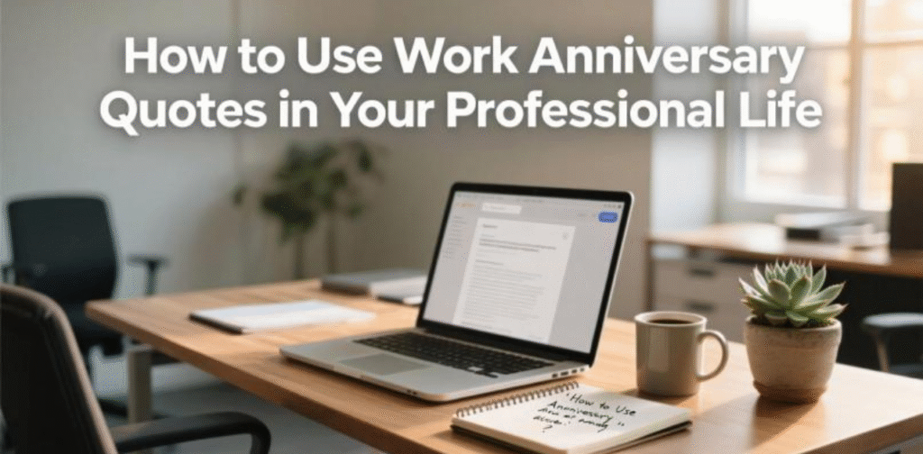 Guide on how to use work anniversary quotes to enhance professional life, celebrate milestones, and inspire career growth.