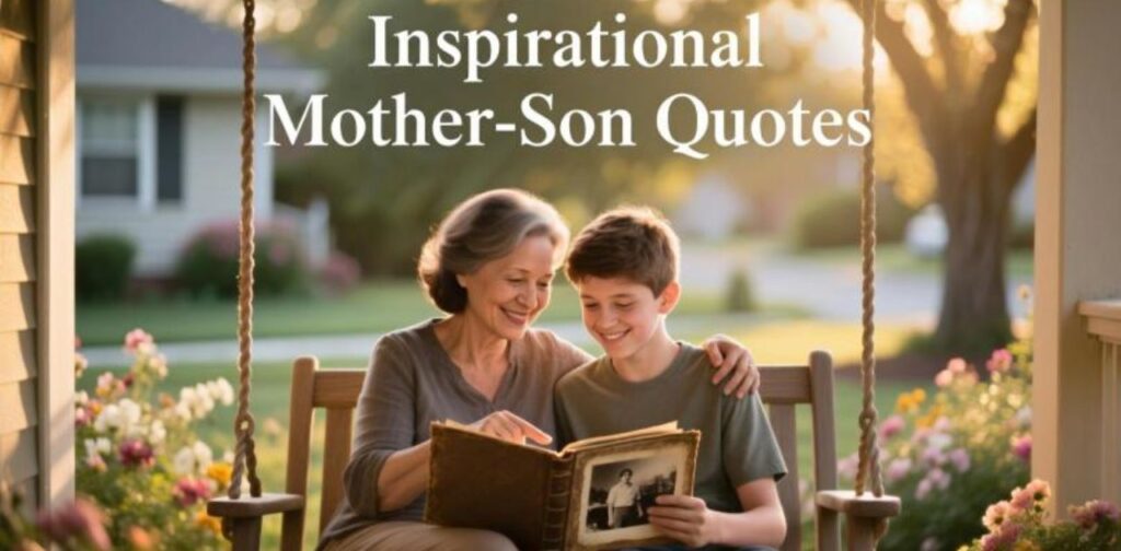 Heartwarming and inspirational quotes celebrating the love, bond, and connection between a mother and her son."