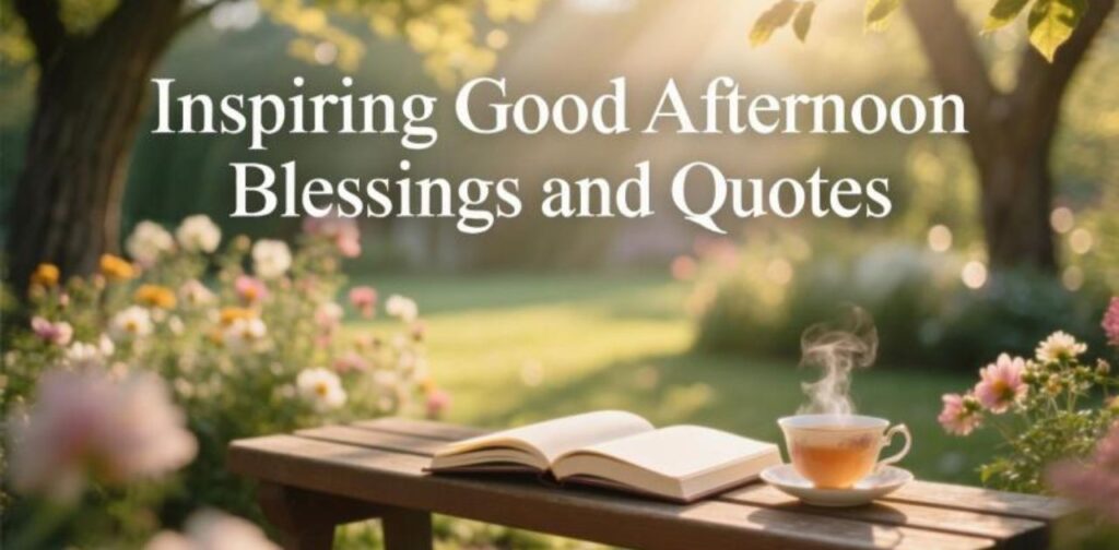 Inspiring good afternoon blessings and quotes to spread positivity, peace, and motivation during the day.
