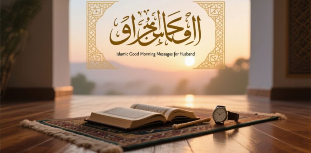 Heartfelt Islamic good morning messages with duas and blessings for husband.