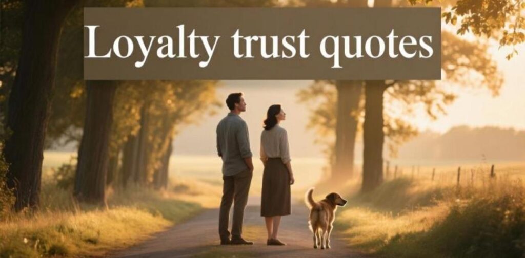 Inspirational loyalty trust quotes about faith, honesty, and lasting relationships.