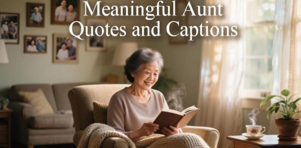 Meaningful aunt quotes and captions celebrating the love, guidance, and special bond between aunts and their nieces or nephews.