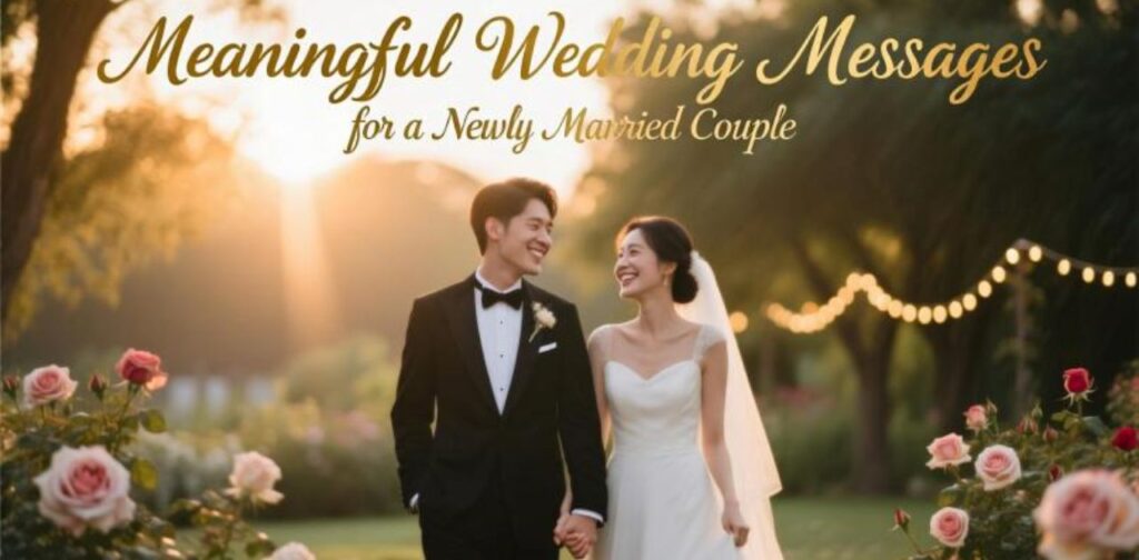 Heartfelt and meaningful wedding messages to congratulate a newly married couple and celebrate their special day.