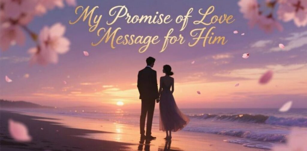 My promise of love message for him – heartfelt words of devotion, loyalty, and forever commitment.