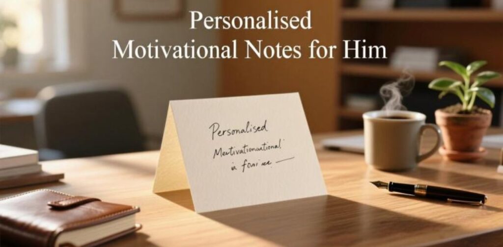 Personalised motivational notes for him to inspire, encourage, and uplift with thoughtful and loving words.