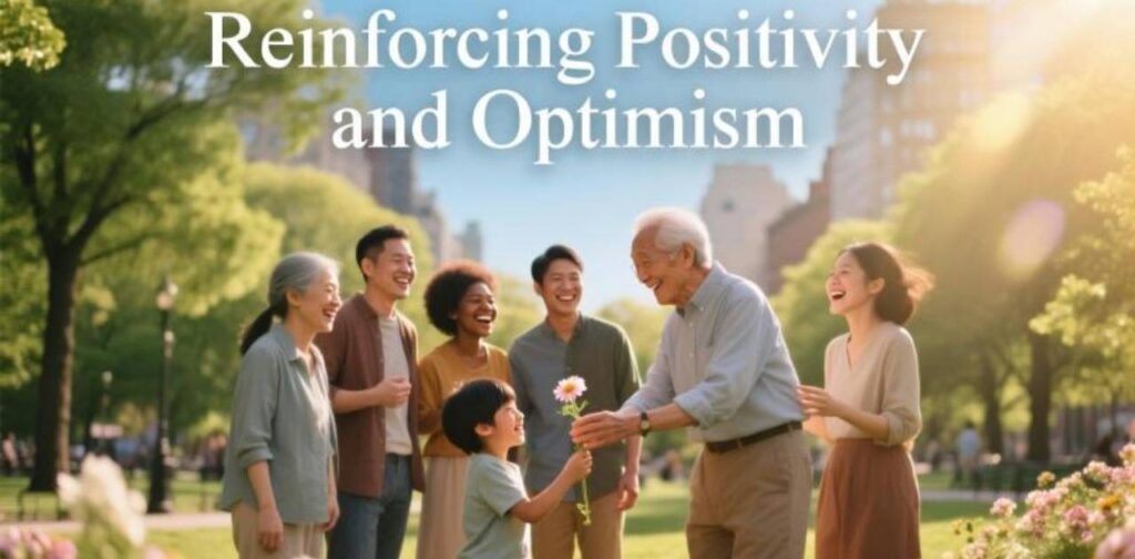 Encouraging messages focused on reinforcing positivity and optimism for a happier mindset.