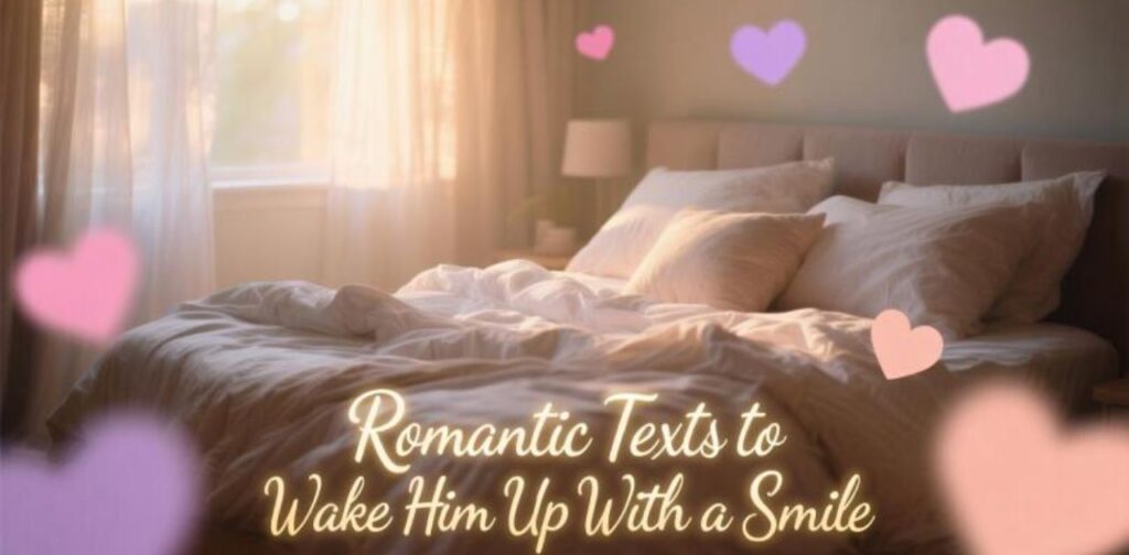Romantic good morning texts to make him smile and start his day with love
