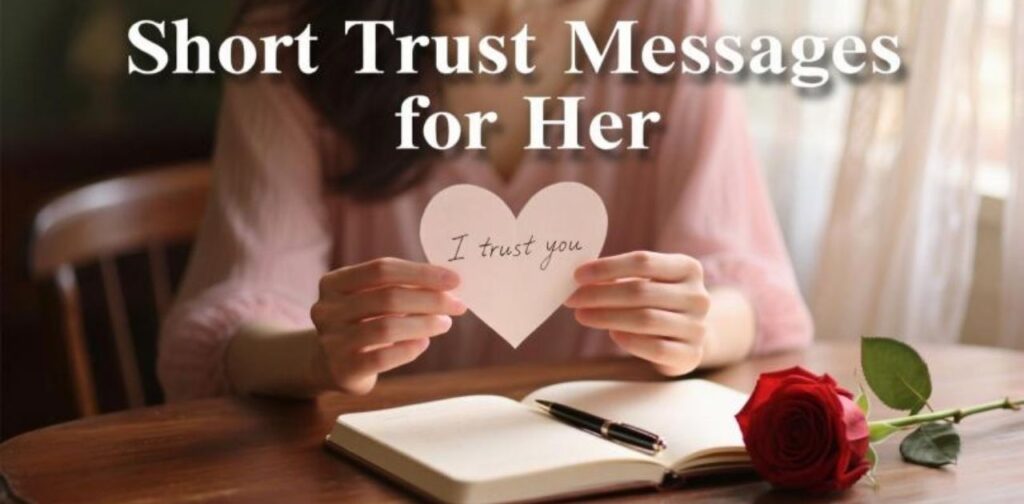 Heartfelt short trust messages for her to express love, care, and loyalty.