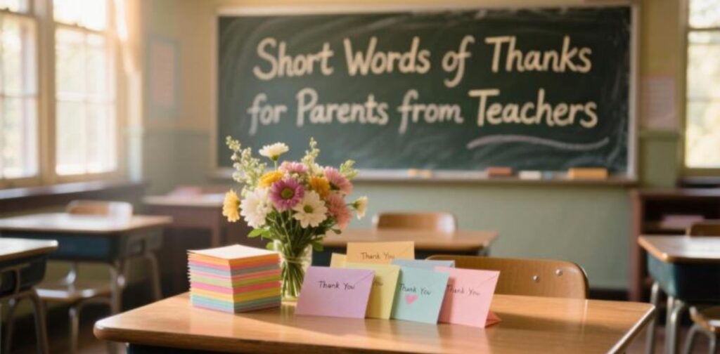 Short words of thanks for parents from teachers – heartfelt appreciation quotes expressing gratitude to parents for their support and encouragement in education.