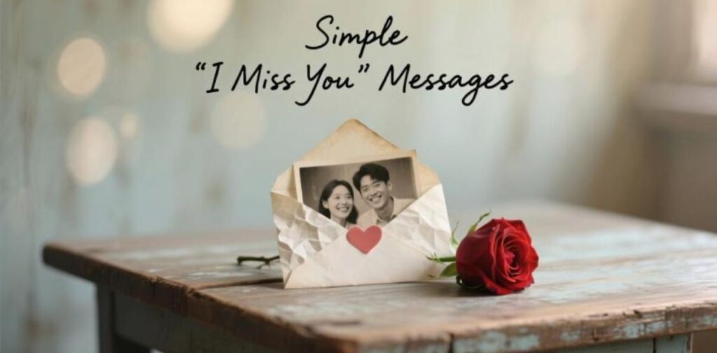 Simple I Miss You Messages to Express Love and Care in Short, Heartfelt Words