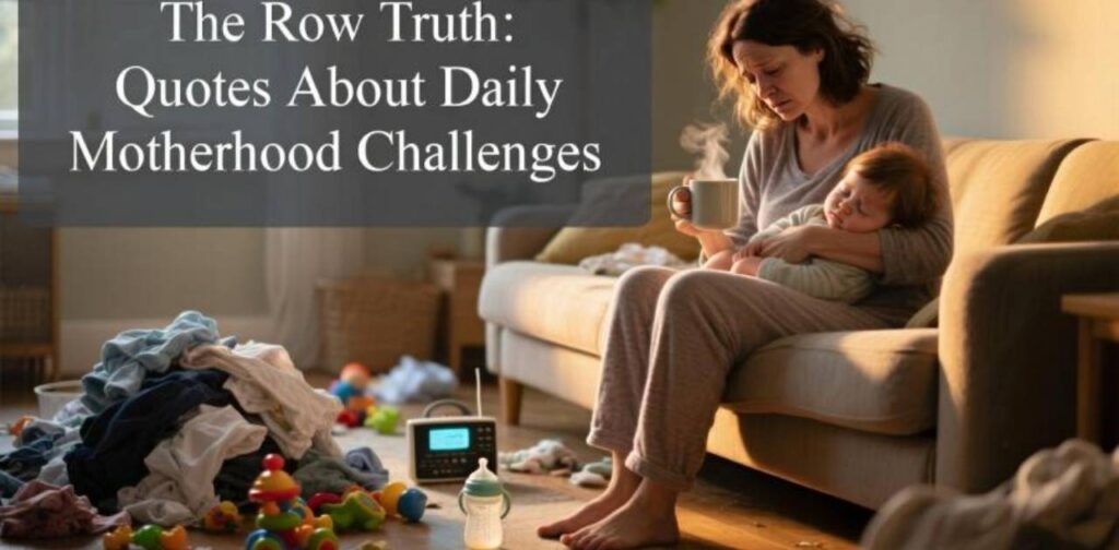 Quotes highlighting the real challenges and everyday struggles of motherhood.