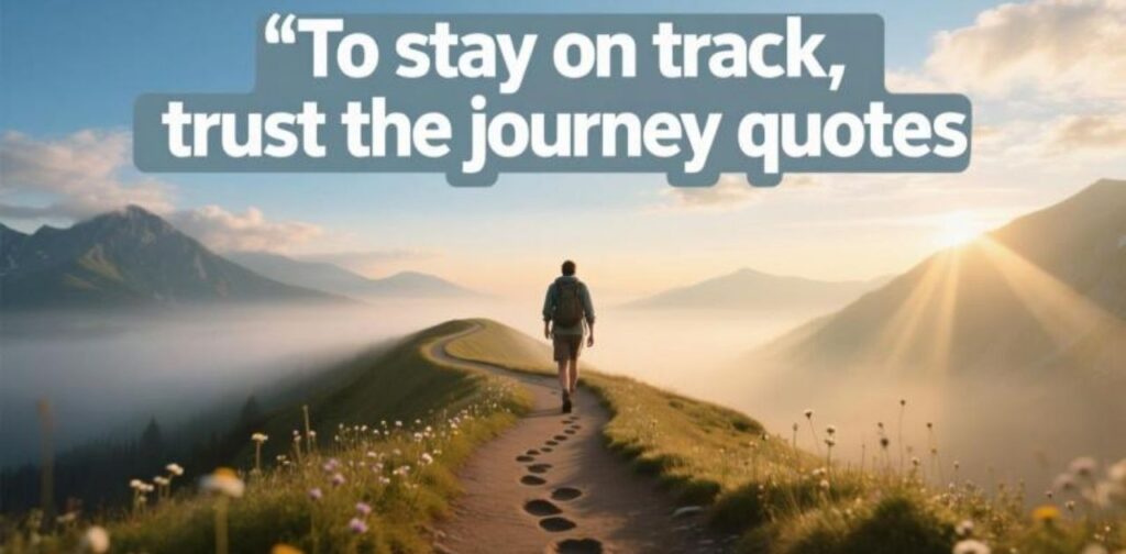 Trust the journey quotes to stay on track and inspire positivity.