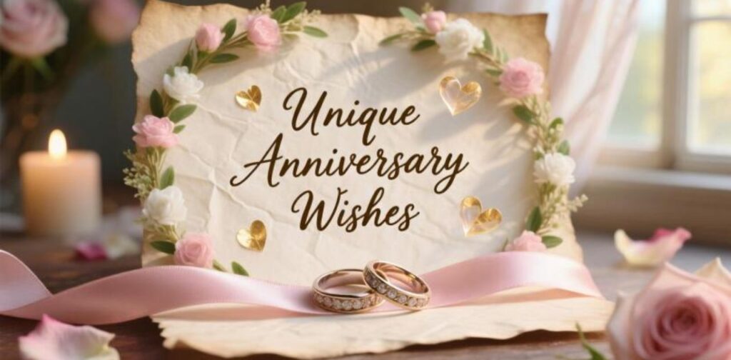 Unique anniversary wishes with creative and heartfelt messages to make celebrations memorable.