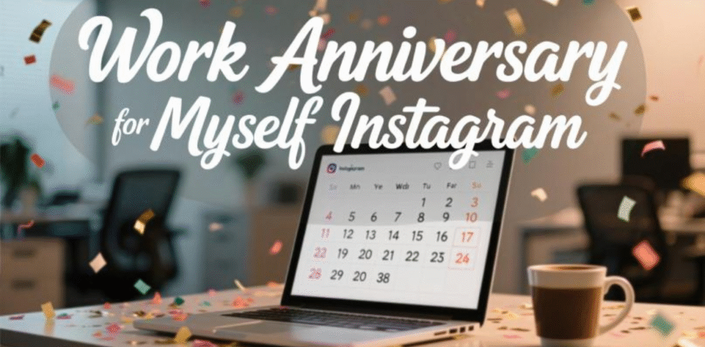 Creative and inspiring work anniversary captions for myself to share on Instagram and celebrate career milestones.