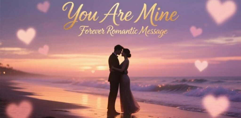 You are mine forever romantic message – heartfelt words of eternal love, passion, and commitment.