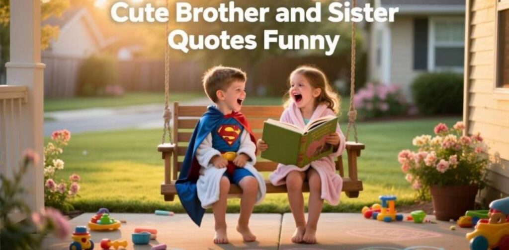 Cute and funny brother and sister quotes that celebrate sibling love with humor.