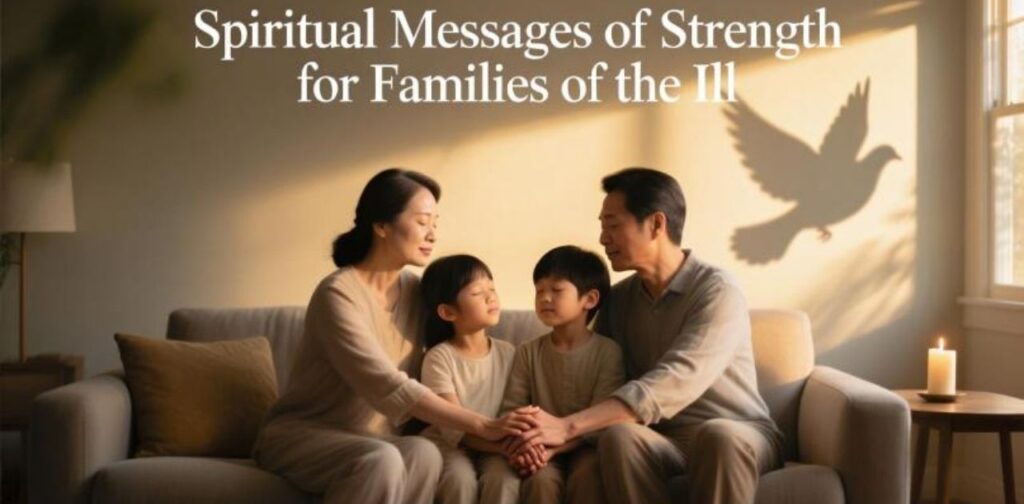 Spiritual message offering strength and hope to families of the ill.